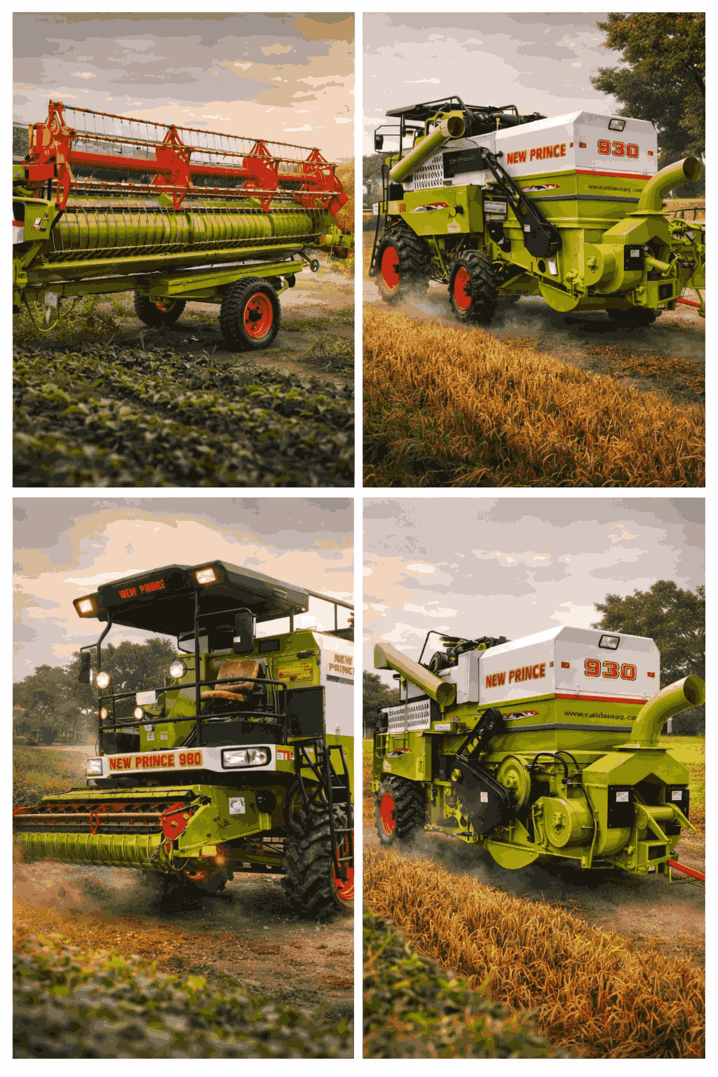 Combine harvester in Satna Madhya Pradesh